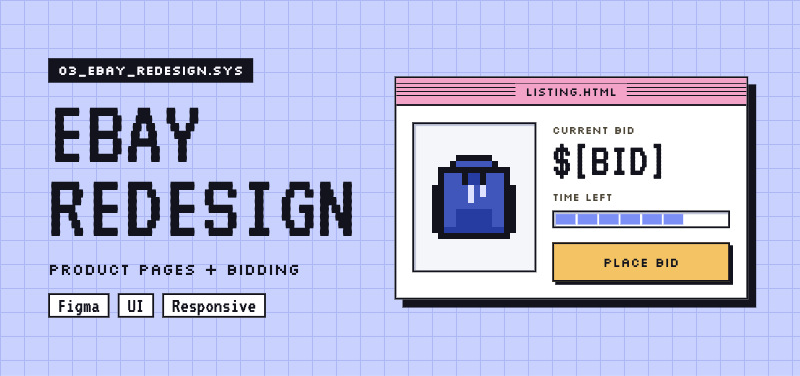 eBay redesign screens